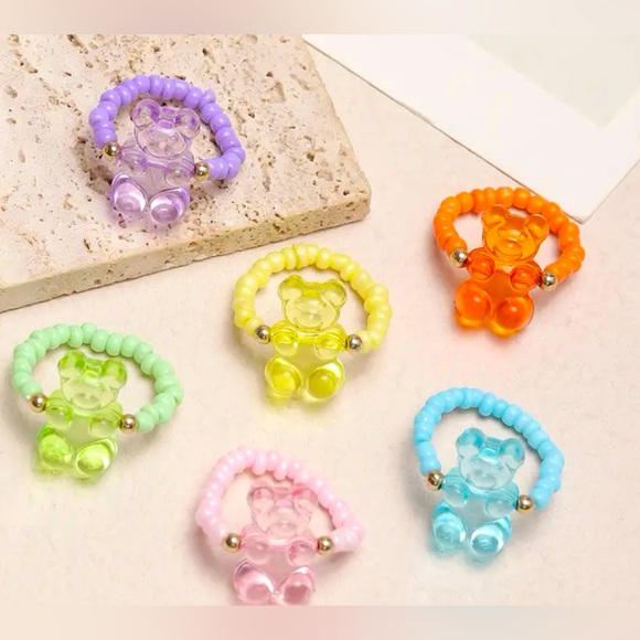 Gummy Bear Stretch Rings, new - Picture 1 of 4